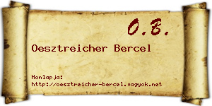 Oesztreicher Bercel névjegykártya